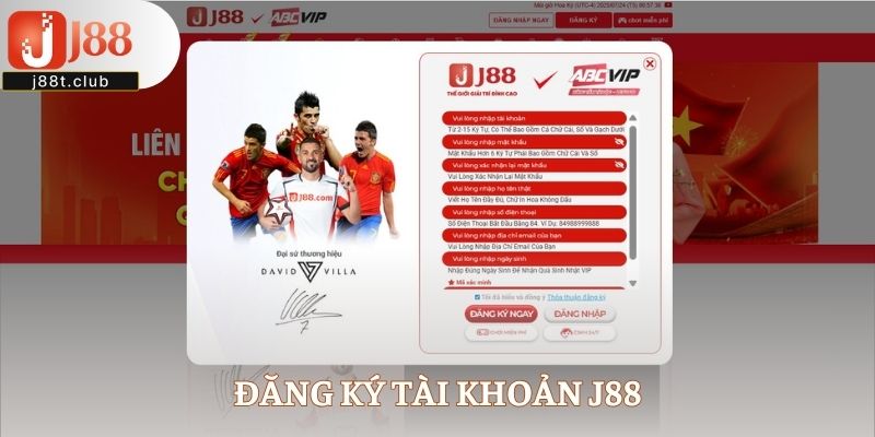 Đăng ký tài khoản J88